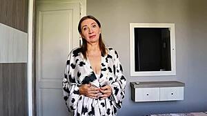 busty mature futanari milf teaches me titty fuck and pussy pounding