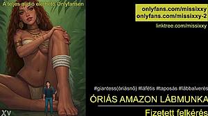 tall AMAZON delivers huge femdom footjob magyar audio!