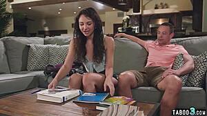 i can't believe i'm fucking shy babysitter liz jordan while my milf wife watches