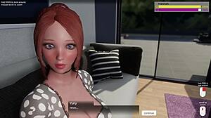 she strokes his monster cock then milf redhead milks every drop pov