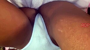 huge cum load covering her wet dripping swollen pussy?