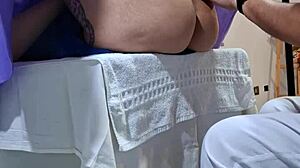 Gynecologist fingers patient to orgasm before unloading cumshot on her pussy lips