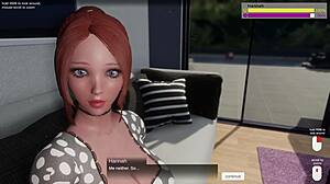 she strokes his monster cock then milf redhead milks every drop pov