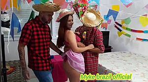 Lia Loci Anal Vaginal Sex Sao Joao Festival Sheer Lingerie