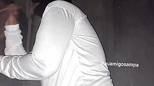 married slut sucks me off then takes black cock gloryhole style at swingers house 😏👅