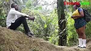 bold ebony chubby milf rides massive bbc outdoors in hardcore cowgirl frenzy