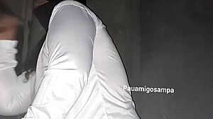 married slut sucks me off then takes black cock gloryhole style at swingers house 😏👅