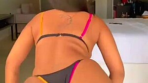 brazilian babe shakes her hips in steamy twerk session