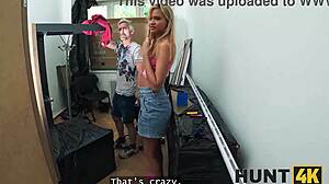 Hunt4k deepthroat pickup turns cute girls stunning beauties