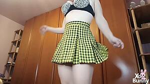I'm walking pantyless upskirt farting like a total slut