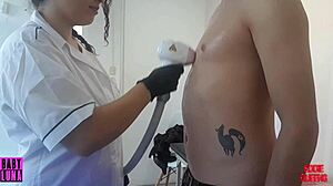 Overwhelming Pleasure in Laser Hair Removal Happy Ending with Eddie Queens
