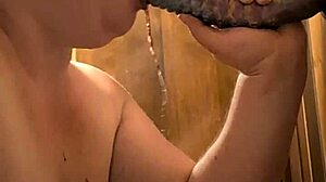 Choking BBW Blindfolded Gags on Monster Dildo Spitting Puke for Ages