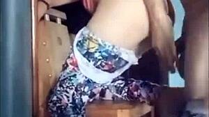 he bends the maid over and fucks her big ass doggystyle bareback till internal cumshot