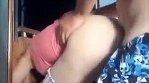 he bends the maid over and fucks her big ass doggystyle bareback till internal cumshot