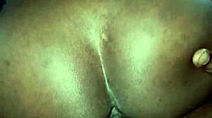 African Wife Rides Husband's Monster Cock in Wet Passionate Reverse Cowgirl. Homemade Black Couple Pussy Fucking Action.