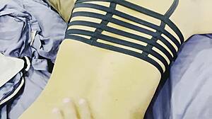 drunk indian college girl loosens up after drinks caressing her juicy boobs and pussy