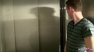 german petite redhead teen natalie hot risks public elevator fuck facial swallow and dirty talk outdoors