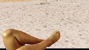 check out this hot beach voyeur preview with agarabas shaking big ass and olpr teasing pussy