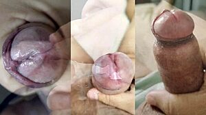 Girlfriend Jerks Tiny Foreskin Cock While Cumming Hard In Compilation