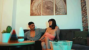 colombian latina slut pussy pounded passionately by best friend's boyfriend during quickie while she works distracted