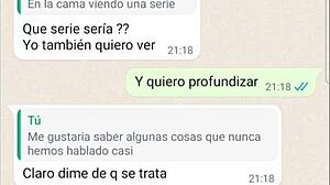 Mi novia tells me how they fucked her hard in the past on video chat