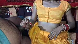 Jeth Rams Desi Bhabhi's Tight Chut All Night In Wild Ride