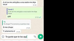 Mi novia tells me how they fucked her hard in the past on video chat