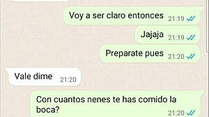 Mi novia tells me how they fucked her hard in the past on video chat