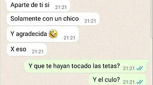 Mi novia tells me how they fucked her hard in the past on video chat