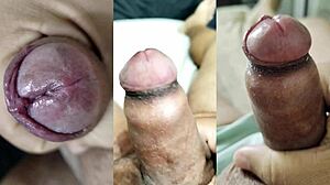 Girlfriend Jerks Tiny Foreskin Cock While Cumming Hard In Compilation