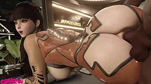 Who can resist Eve's jigglebutt getting pounded hard?
