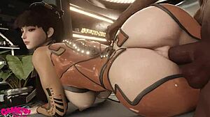 Who can resist Eve's jigglebutt getting pounded hard?