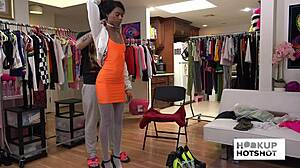 Chanel Skye Bts Petite Ebony Curves Miniskirt Heels Photoshoot Tease