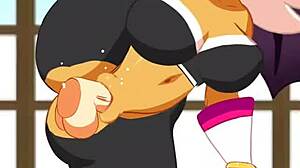 rouge the bat rides cock hard in her tight riders outfit during intense fuck game