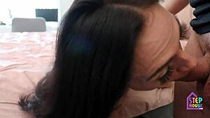 Wow fit hotwife deepthroats blows then takes rough pounding as husband watches!