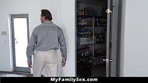 Stepdad Punishes Blonde Stepdaughter for Smoking Doggystyle