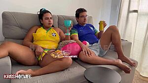 brazil game turns me into flashing slut wife for crowds pov