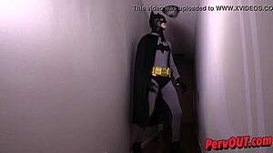 Demon Lilith Luxe Seduces Batman with Superheroine Cum Guzzling Blowjob