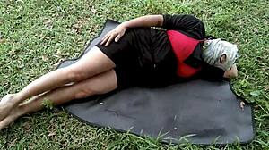 Thick Ass Stepmom Gets Stranger Fucked In Park During Yoga Session