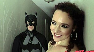 Demon Lilith Luxe Seduces Batman with Superheroine Cum Guzzling Blowjob
