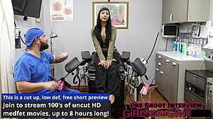 Selena sativa spread and fingered in her yearly physical exam?