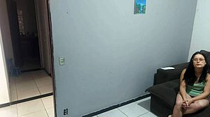 brazilian housewife pays cop with her big ass for hubby's freedom