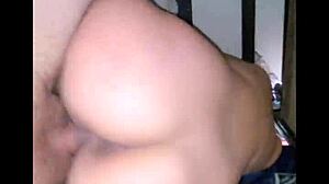 sexy latina's huge ass bounces screaming on cock bedroom cowgirl ride