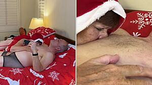 granny carmen claus deepthroats croatian cock post-christmas cocksucking frenzy