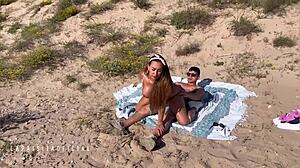 Big-Assed Paisita Makes Wanker's Beach Fantasy Explode with Shaking Ass and Huge Tits