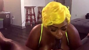 pretty mshoneyroseatl slurps thelastrealtop's monster black cock deepthroat face fuck summer pov blowjob cumshot big natural tits close up spitting submissive