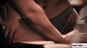 busty lesbian boss, sit on my face and grind your pussy teen!