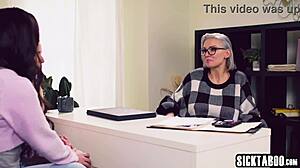 Kenzie Taylor Fucks Scarlett Sage and Asian Teen in Counseling