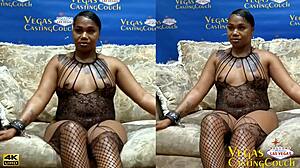 how's this pretty ebony bound and throatfucked to squirting orgasm?