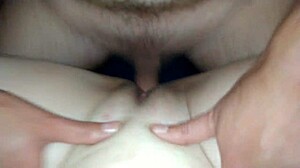 neighbors busty wife takes huge cock deep in shaved pussy?